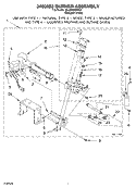 3402853 BURNER ASSEMBLY Diagram and Parts List for 3XLGR5437KQ1  Whirlpool Dryer