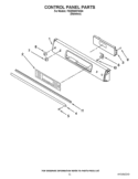 CONTROL PANEL PARTS Diagram and Parts List for YKDRS807SS04  KitchenAid Range