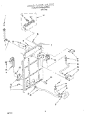 REAR PANEL Diagram and Parts List for KAWE567WWH0  KitchenAid Washer