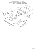 TOP VENTING, OPTIONAL Diagram and Parts List for RBD306PDB10  Whirlpool Wall Oven