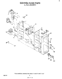 CONTROL PANEL Diagram and Parts List for RE953PXKT1  Whirlpool Range