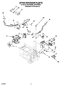 OVEN INTERIOR PARTS Diagram and Parts List for MT4078SPQ2  Whirlpool Microwave