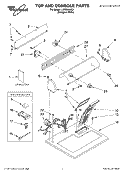 SECTION Diagram and Parts List for LER2614JQ1  Whirlpool Dryer