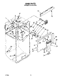 Part Location Diagram of 1107258 Whirlpool Baffle, Liner Top