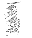 COMPARTMENT SEPARATOR Diagram and Parts List for 3VET23DKAW00  Whirlpool Refrigerator