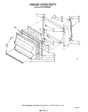 FREEZER DOOR Diagram and Parts List for ET14ZKXWW01  Whirlpool Refrigerator