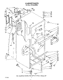 CABINET Diagram and Parts List for ET18HKXSW05  Whirlpool Refrigerator