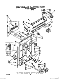 CONTROLS AND REAR PANEL Diagram and Parts List for TAWL200WW0  Estate Washer