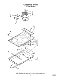 COOK TOP Diagram and Parts List for RS660BXV1  Whirlpool Range