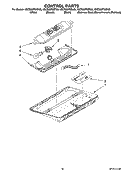 CONTROL PARTS Diagram and Parts List for KSCS25FSBL03  KitchenAid Refrigerator