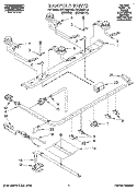 MANIFOLD Diagram and Parts List for FGC355VL3  Roper Range