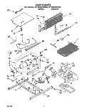 SECTION Diagram and Parts List for RT18DKXAW00  Roper Refrigerator