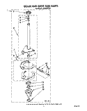 BRAKE AND DRIVE TUBE Diagram and Parts List for LA6300XTF1  Whirlpool Washer