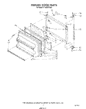 FREEZER DOOR Diagram and Parts List for ET18ZKXTG01  Whirlpool Refrigerator