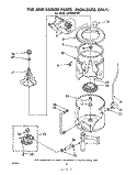 TUB AND BASKET (NON SUDS ONLY) Diagram and Parts List for LA7005XPW1  Whirlpool Washer