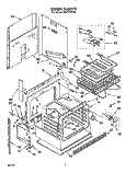 OVEN Diagram and Parts List for RS677PXYQ0  Whirlpool Range