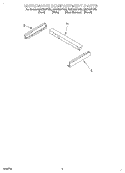 MICROWAVE COMPARTMENT Diagram and Parts List for GMC305PDS5  Whirlpool Microwave Oven Combo
