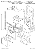 OVEN Diagram and Parts List for KEMS377DBL4  KitchenAid Microwave Oven Combo