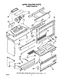 UPPER CHASSIS Diagram and Parts List for RM988PXVW6  Whirlpool Microwave Oven Combo