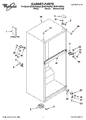 Part Location Diagram of 2217549 Whirlpool Service & Wiring Sheet