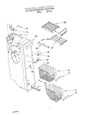 FREEZER LINER Diagram and Parts List for 4YED25DQFN03  Whirlpool Refrigerator