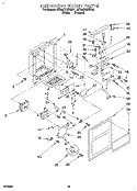 DISPENSER FRONT Diagram and Parts List for 3ED25DQXBN01  Whirlpool Refrigerator