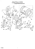 BULKHEAD Diagram and Parts List for LGV7646DZ1  Whirlpool Dryer