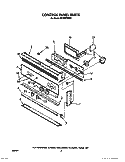 CONTROL PANEL, LIT/OPTIONAL Diagram and Parts List for RB160PXXW1  Whirlpool Range