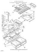 SHELF Diagram and Parts List for ET22PKXAW02  Whirlpool Refrigerator