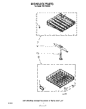 DISHRACK Diagram and Parts List for SHF7800W0  Whirlpool Dishwasher