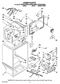 LINER PARTS Diagram and Parts List for MTB2254MRS00  Whirlpool Refrigerator