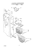 FREEZER LINER Diagram and Parts List for 6ED22DQXFB03  Whirlpool Refrigerator