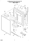REFRIGERATOR DOOR Diagram and Parts List for KTRS21MDWH03  KitchenAid Refrigerator