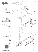CABINET, LITERATURE Diagram and Parts List for ET8MTEXKQ01  Whirlpool Refrigerator