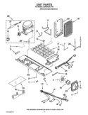 UNIT PARTS Diagram and Parts List for KSF26C4XYY01  KitchenAid Refrigerator