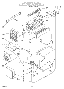 ICEMAKER, LIT/OPTIONAL Diagram and Parts List for 3VED29DQDW00  Whirlpool Refrigerator