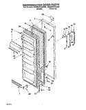 REFRIGERATOR DOOR Diagram and Parts List for RS20CKXAL02  Roper Refrigerator