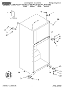 CABINET, LITERATURE Diagram and Parts List for RT14DKYJN00  Roper Refrigerator
