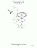 TURNTABLE PARTS Diagram and Parts List for TMH16XSB7  Estate Microwave