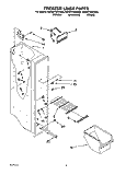 FREEZER LINER Diagram and Parts List for 8ED22PWXAW02  Whirlpool Refrigerator