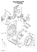 BULKHEAD PARTS, OPTIONAL PARTS (NOT INCLUDED) Diagram and Parts List for EED4400TQ0  Estate Dryer