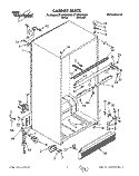 CABINET Diagram and Parts List for ET18PKXAN00  Whirlpool Refrigerator