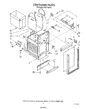 CONTAINER Diagram and Parts List for 7KCCC150T0  KitchenAid Trash Compactor