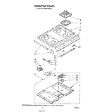 COOKTOP Diagram and Parts List for SM988PEPW2  Whirlpool Range