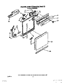 FRAME AND CONSOLE Diagram and Parts List for DU8500XX0  Whirlpool Dishwasher