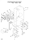 REFRIGERATOR LINER Diagram and Parts List for KSBS20QEAL1  KitchenAid Refrigerator