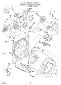 SECTION Diagram and Parts List for KEYE670BWH3  KitchenAid Dryer