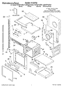 OVEN PARTS Diagram and Parts List for KEMC378KBL01  KitchenAid Microwave Oven Combo