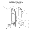 CONTROL PANEL Diagram and Parts List for MC8130XAB0  Whirlpool Wall Oven