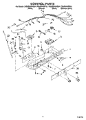 CONTROL Diagram and Parts List for 7GS6SHAXKB01  Whirlpool Refrigerator